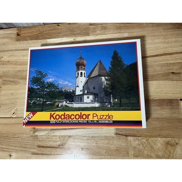 Kodacolor Puzzle 500 Pieces 13" x 19" Oberay Germany Sealed 1991 Rose Art - Picture 2 of 7